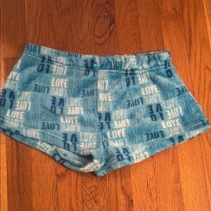 Blue Geometric Pajama Shorts Intimates